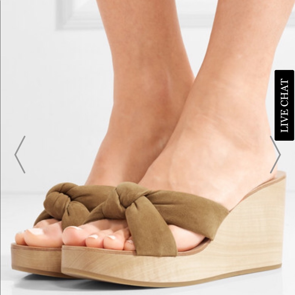 Loeffler Randall Taylor wedge sandals